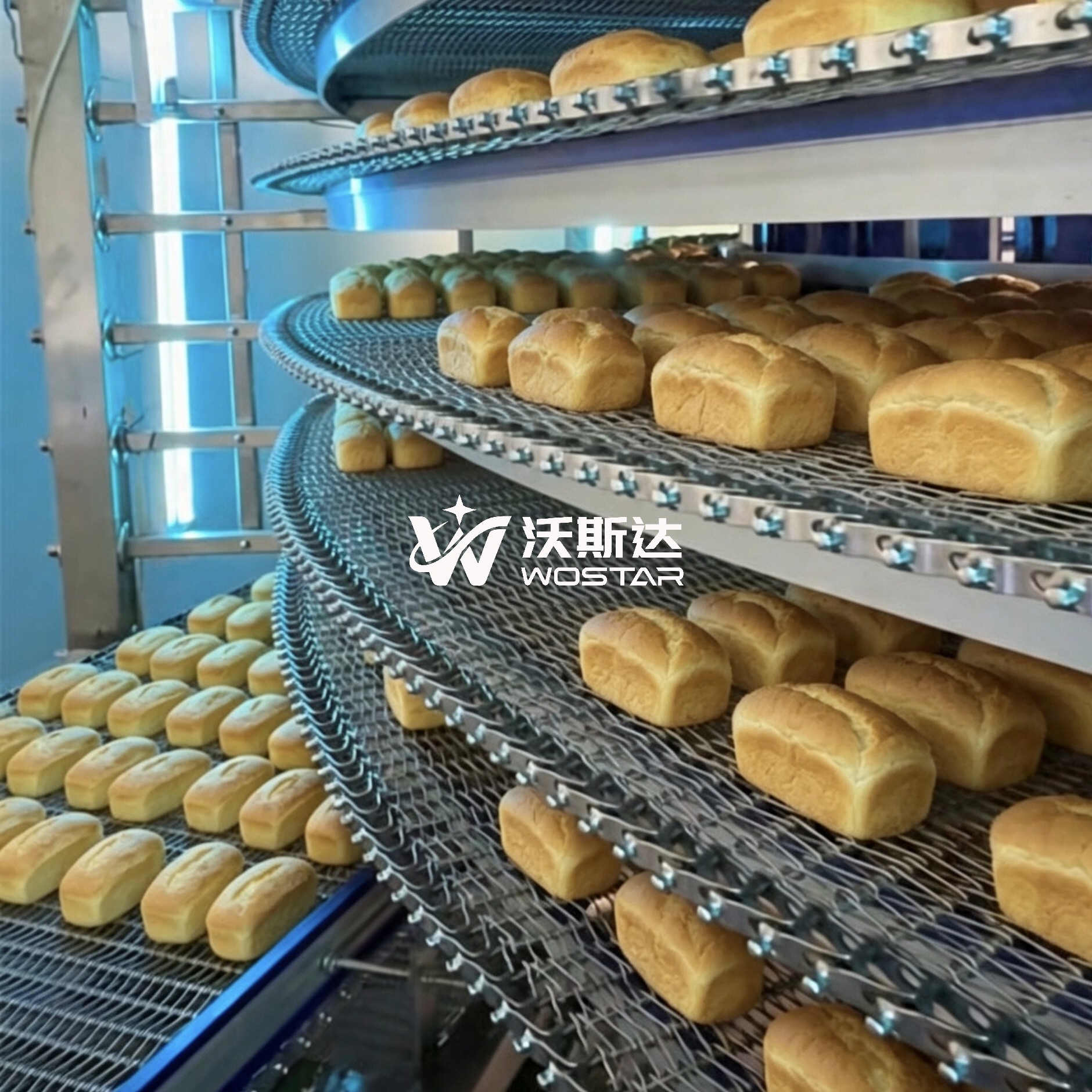 吐司面包冷却塔